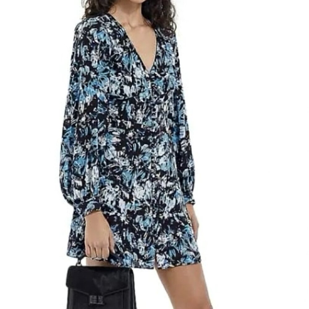 NWT 100% SILK FIREWORK DRESS‎ / THE KOOPLES / MSRP $395 / SIZE LARGE